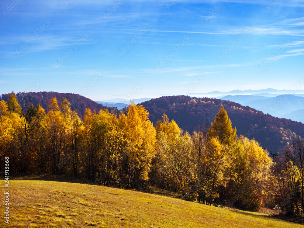 Autumn in mountains. Beskid Sadecki, Poland. Autumn in mountains. Beskid Sadecki, Poland.
