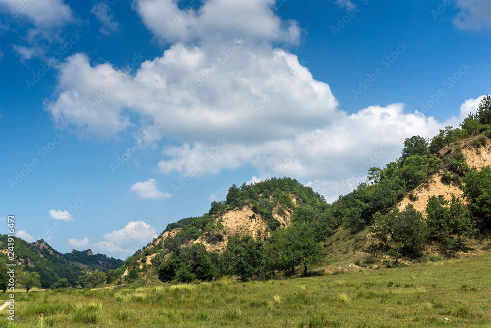 Summer Landscape near village of Zlatolist and Melnik sand pyramids, Pirin Mountain, Blagoevgrad Region, Bulgaria