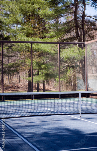 Wallpaper Mural platform tennis paddle court  woods in suburban setting private club called paddle or paddle tennis Torontodigital.ca
