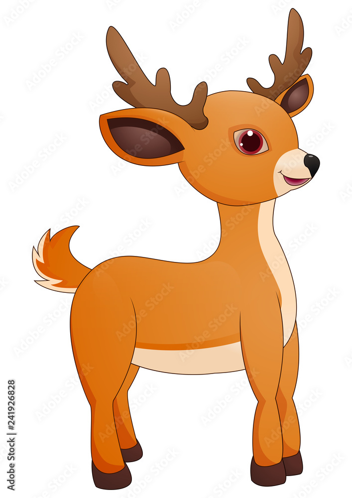 Cute deer cartoon Cute deer cartoon