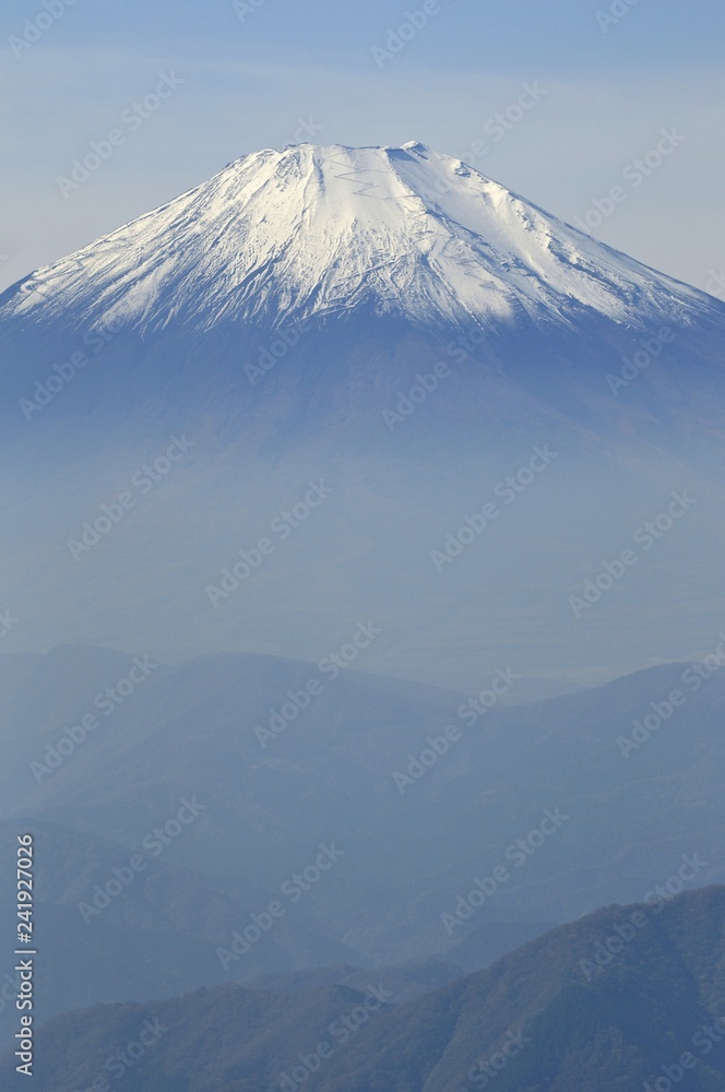 初冬の富士山眺望