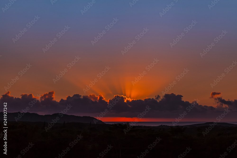 Naklejka premium Kauai Sunrise