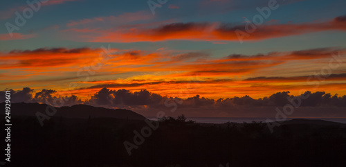 Colorful Kauai Sky Panorama