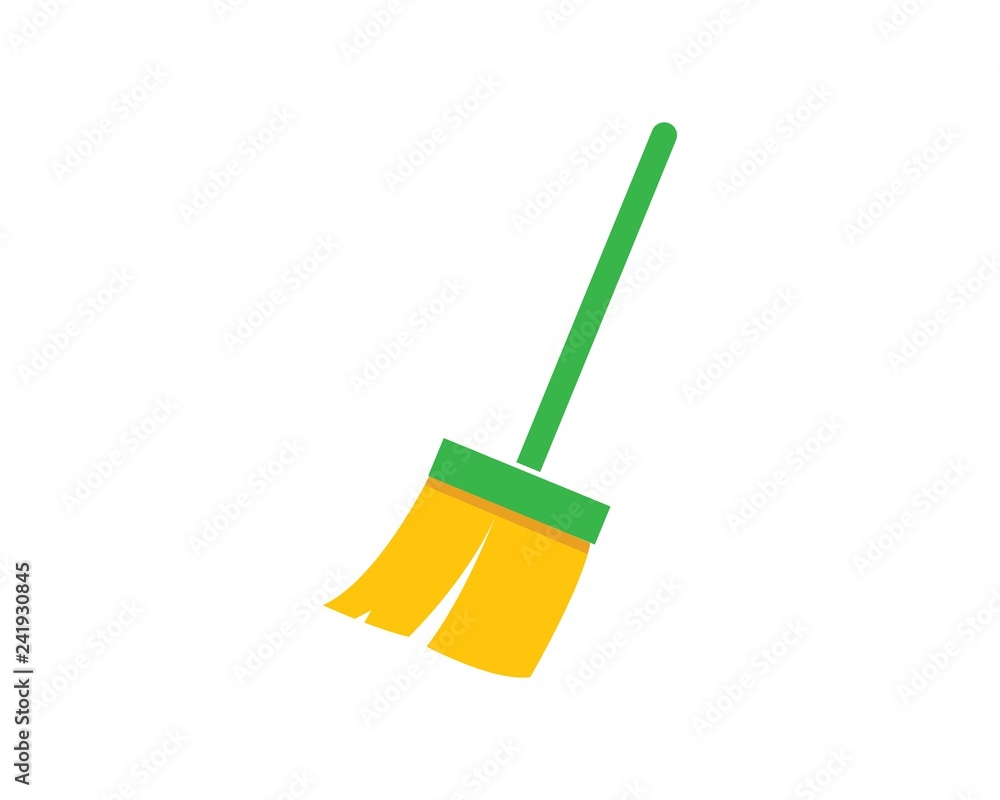 broom illustration vector template broom illustration vector template