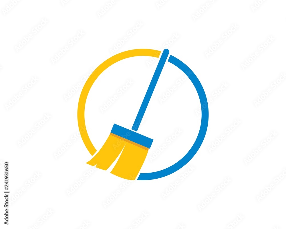 broom illustration vector template broom illustration vector template