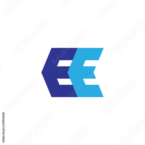 EE logo letter design 