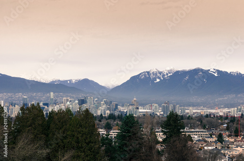 Panoramic view of Vancouver as seen from Queen Elizabeth Park, BC © Julia