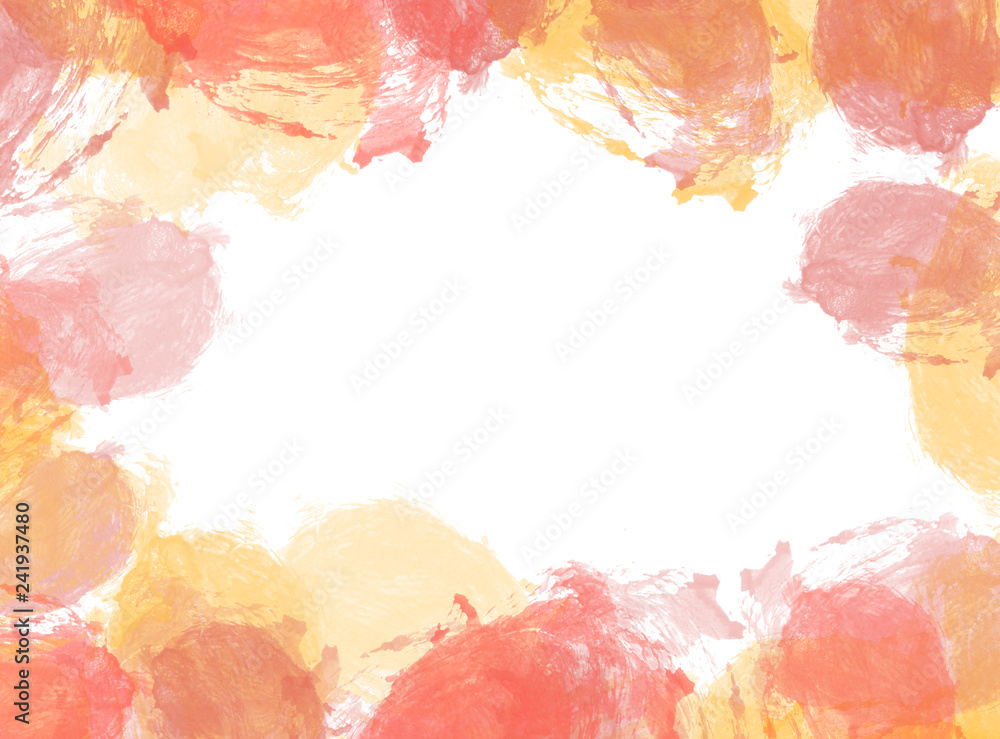 Abstract beautiful Colorful shape watercolor illustration painting background and texture backdrop.