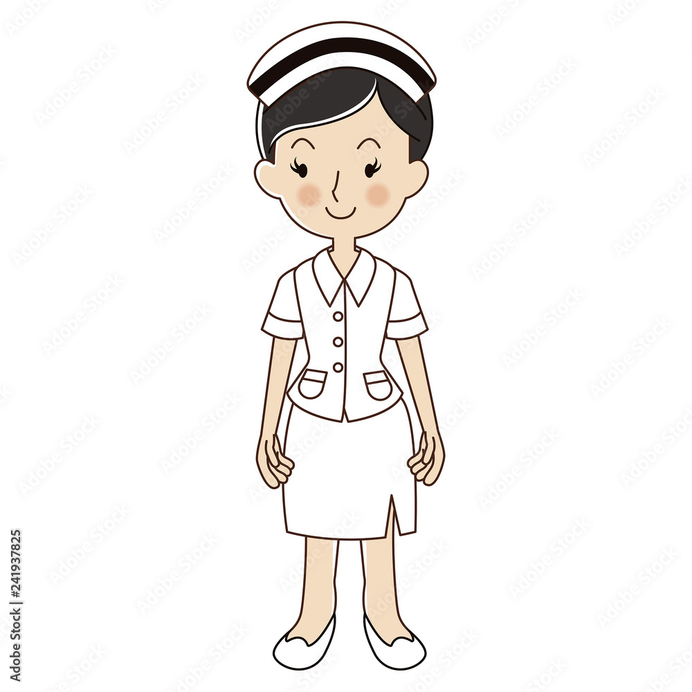 woman nurse in uniform.