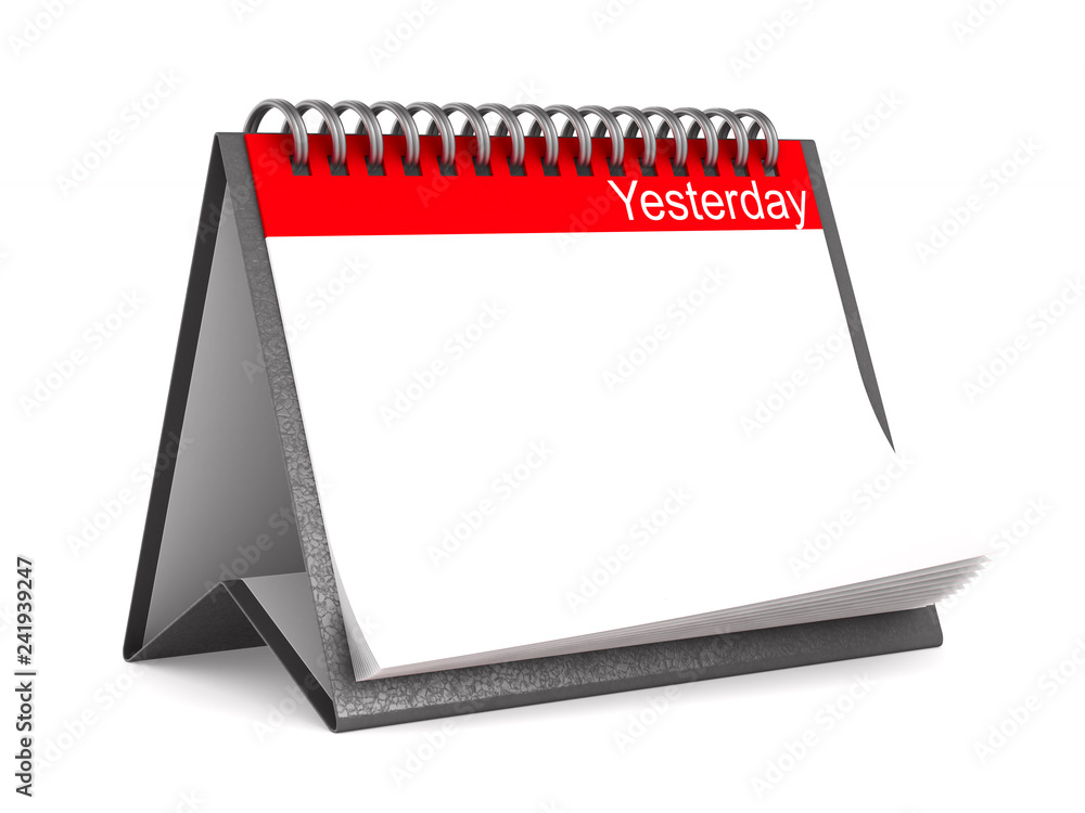 Day Before Yesterday Stock Illustration - Download Image Now - Almanac -  Publication, Calendar, Illustration - iStock