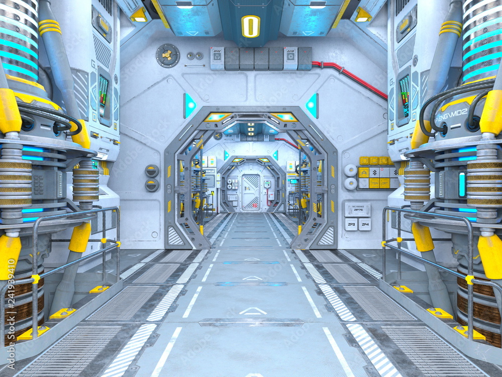Fototapeta premium 宇宙船内部