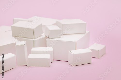 many white boxes