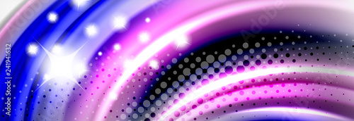 Fluid liquid colors abstract background, colorful geometric background - fluid shapes composition