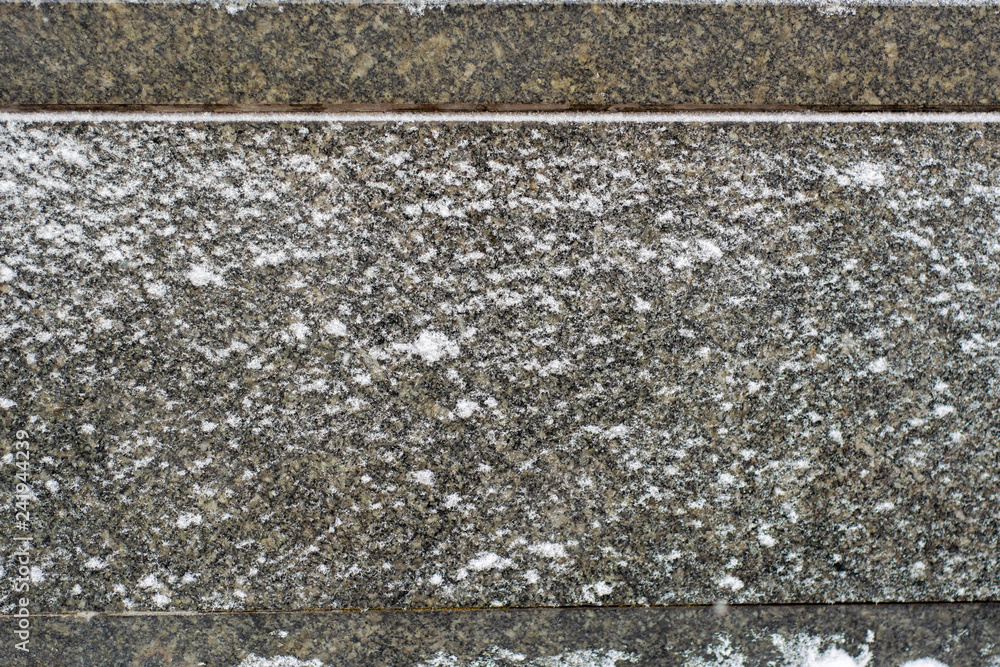 Fototapeta premium Snow covered granite texture