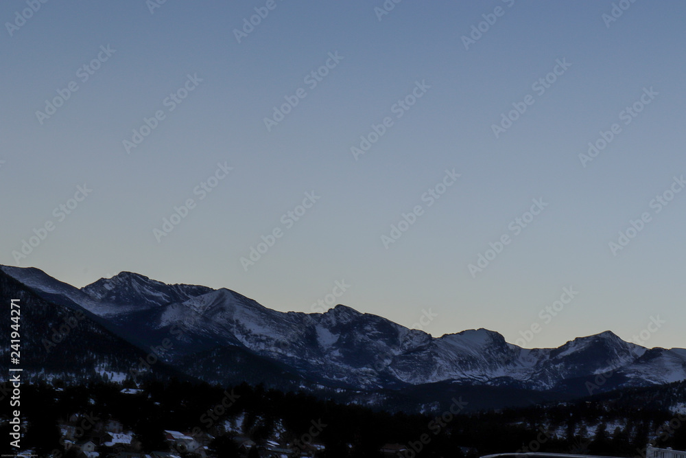 Obraz premium view of mountains in winter