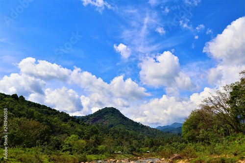 mountains and sky