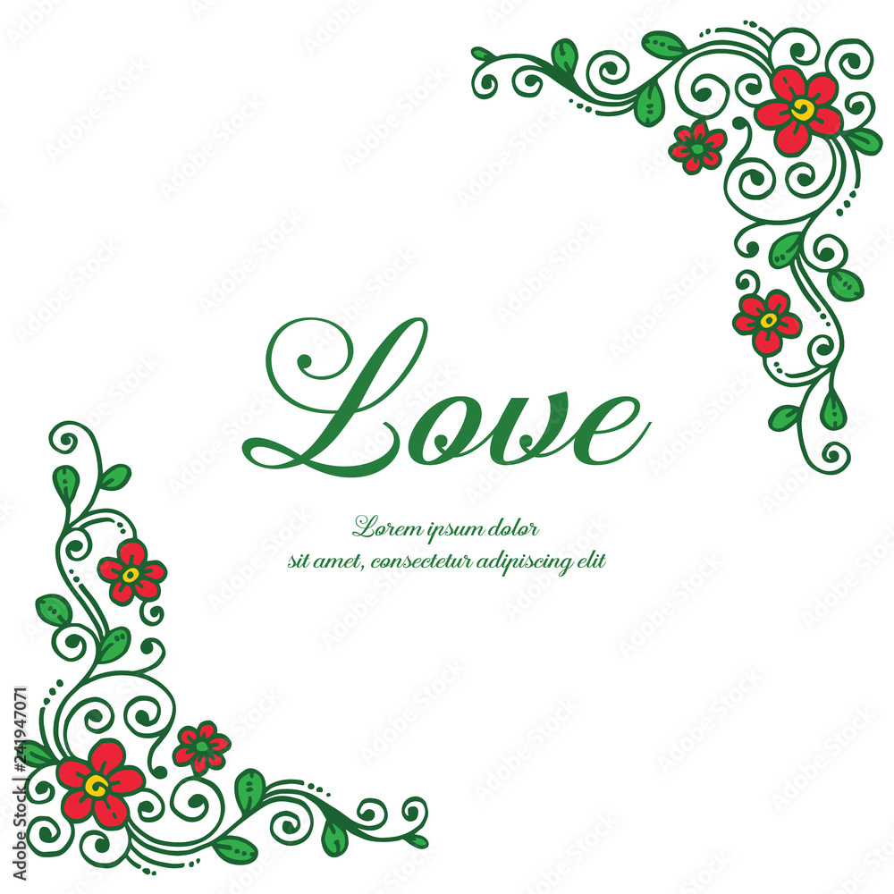 Beautiful greeting card with floral wreath vector art Beautiful greeting card with floral wreath vector art