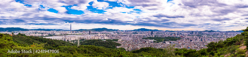 Panoramic views of the Republic of Korea at Seoul on the mountain