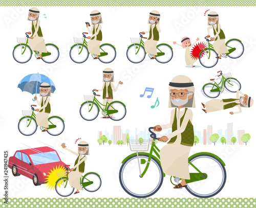 flat type Arab old men_city cycle