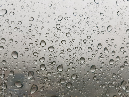 rain drop on the window