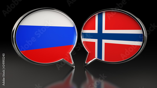 Russia and Norway flags with Speech Bubbles. 3D illustration Free Download Russia and Norway flags with Speech Bubbles. 3D illustration - GFXLoad