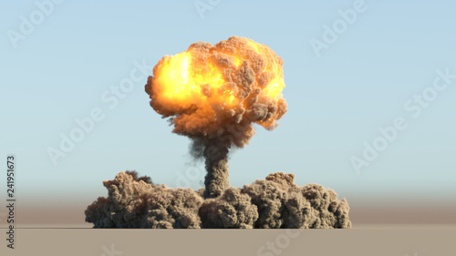 Naklejka Atomic explosion