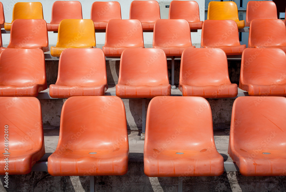 Naklejka premium puste miejsca na stadionie
