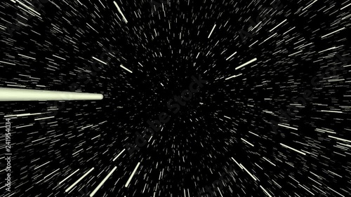Stars War Zoom Hyperzoom space warp effect, Time travel, light year galaxy warp photo