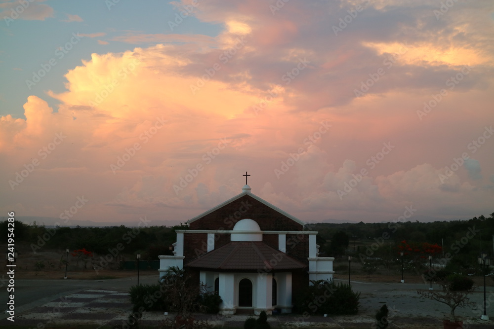 Fototapeta premium Sunset Chapel