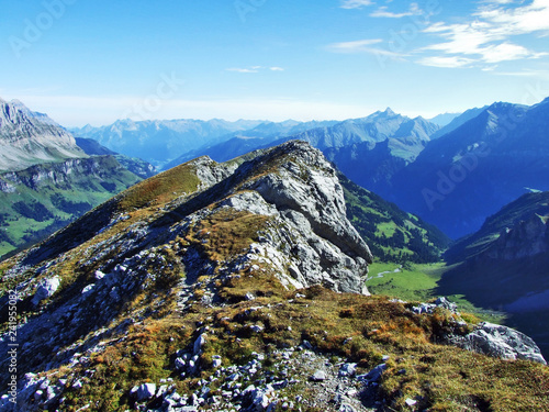 Stones and rocks from the peaks of Fisetengrat, Chamerstock and area - Cantons of Uri and Glarus, Switzerland photo