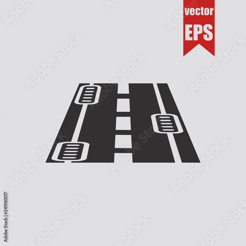 Road drain system icon.Vector illustration.