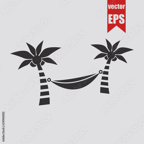 Hammock icon.Vector illustration.