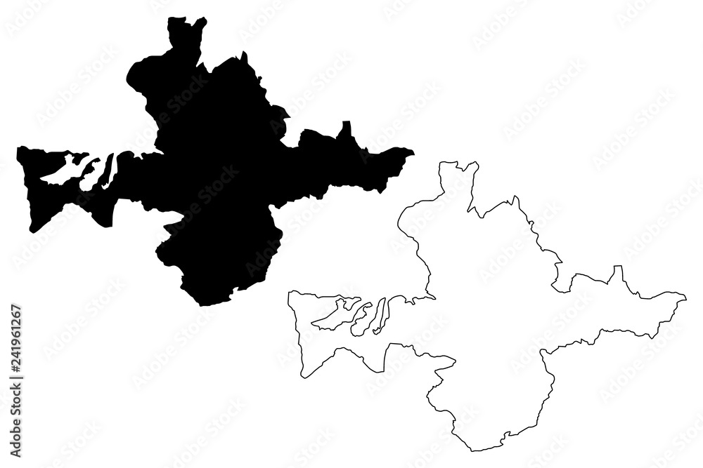 Banska Bystrica City (Slovakia, Slovak Republic city) map vector illustration, scribble sketch City of Banska Bystrica map Banska Bystrica City (Slovakia, Slovak Republic city) map vector illustration, scribble sketch City of Banska Bystrica map