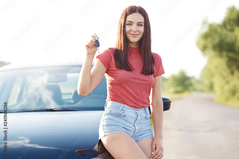 Woman Poses with Spray and a Rag, Car Wash Station Stock Photo - Image of  spray, outdoor: 232651538