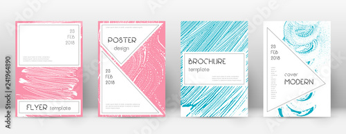 Cover page design template. Stylish brochure layou