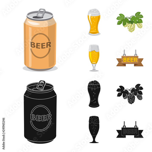 Vector illustration of pub and bar symbol. Collection of pub and interior vector icon for stock.