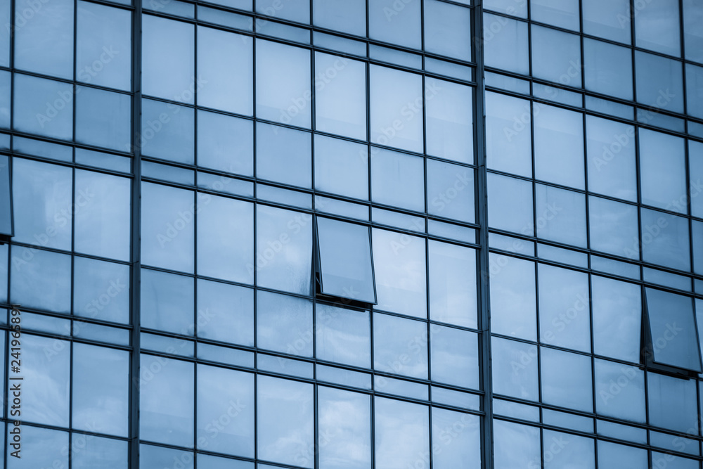 Close-Up of Modern Office Buildings in city of China. Close-Up of Modern Office Buildings in city of China.
