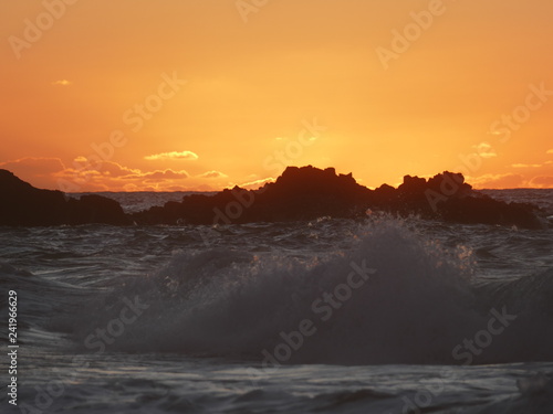 Sonnenuntergang Kanaren am Meer