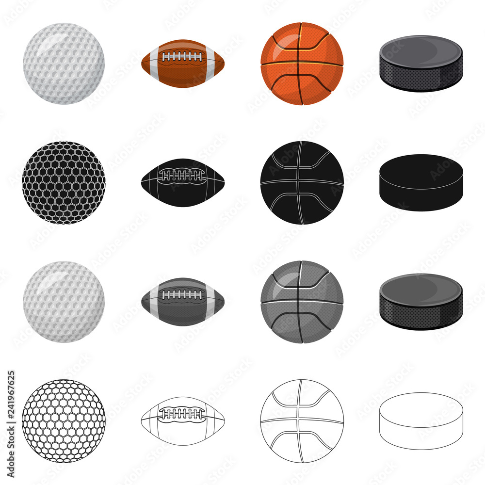 Vector design of sport and ball logo. Collection of sport and athletic stock vector illustration. Vector design of sport and ball logo. Collection of sport and athletic stock vector illustration.