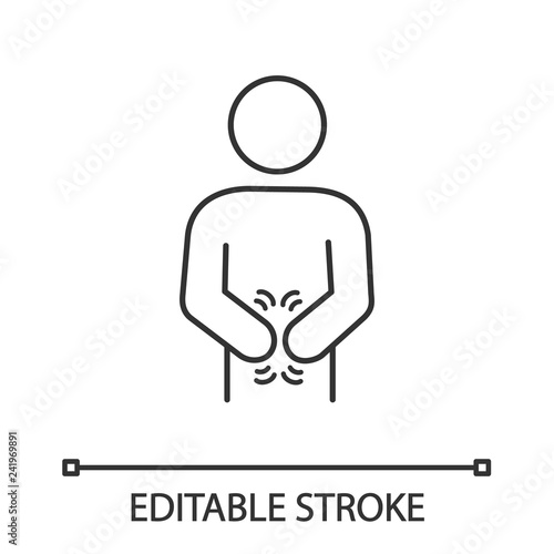 Indigestion linear icon