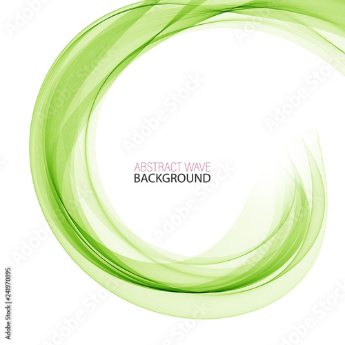 Vector Abstract smoky waves background. Template brochure design