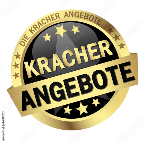 Button with Banner Kracherangebote