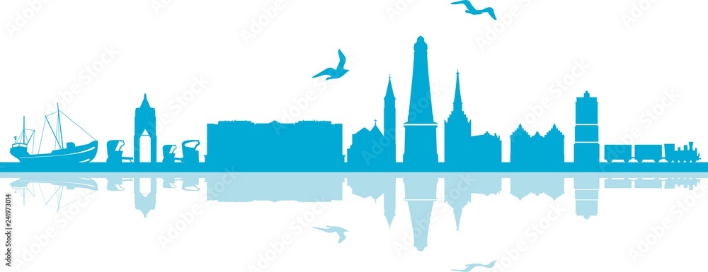 Obraz premium Borkum Skyline Landscape