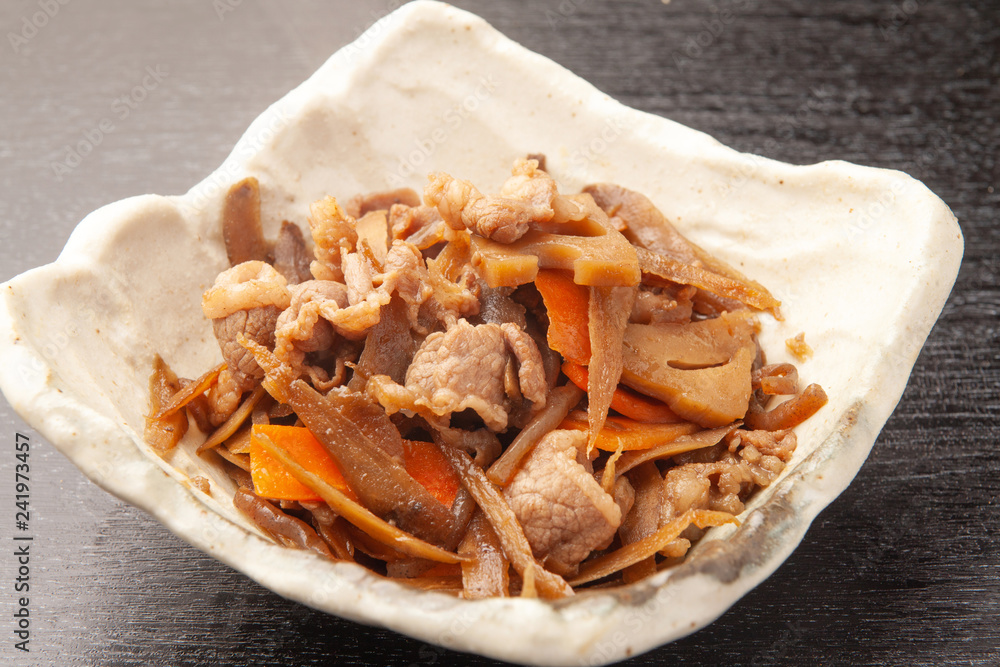 ごぼうと牛肉の炒め煮 ごぼうと牛肉の炒め煮