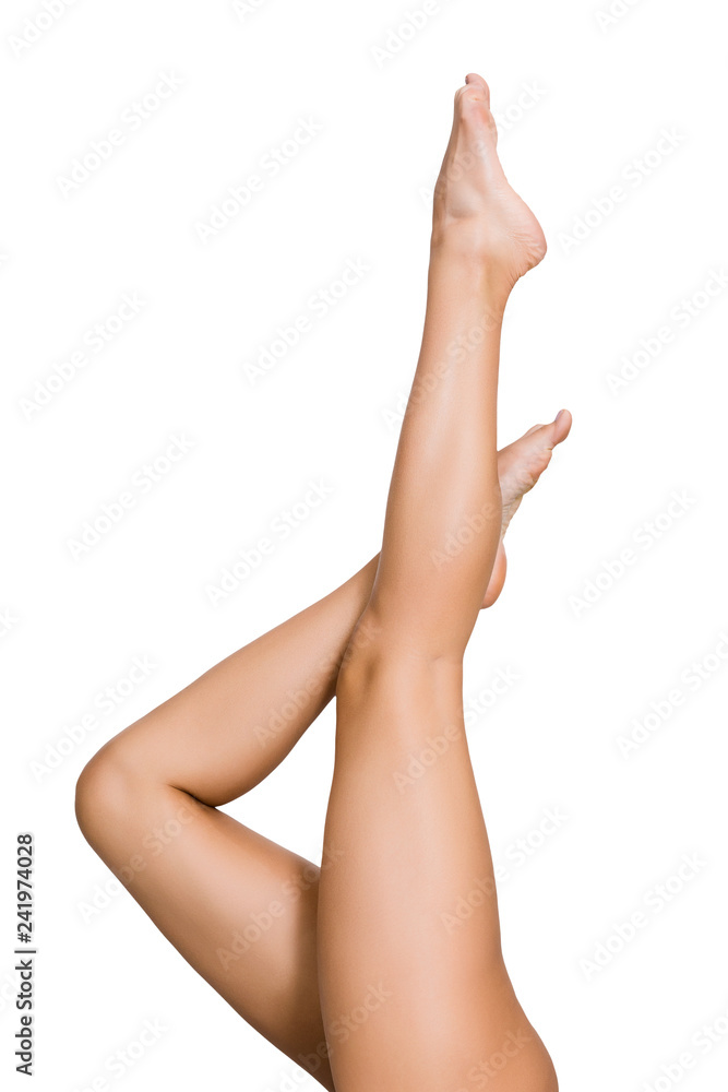 Beautiful woman lifting her legs up in air Beautiful woman lifting her legs up in air