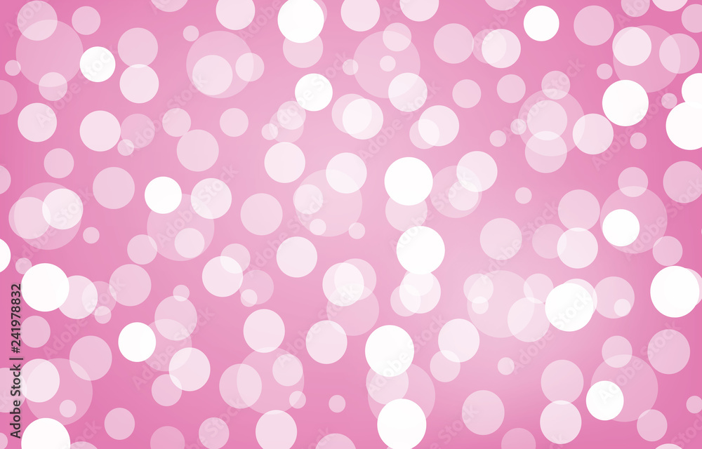 Pink Light Circle Dots Bokeh Effect Dynamic Background