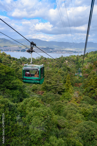 chairlift in mountains