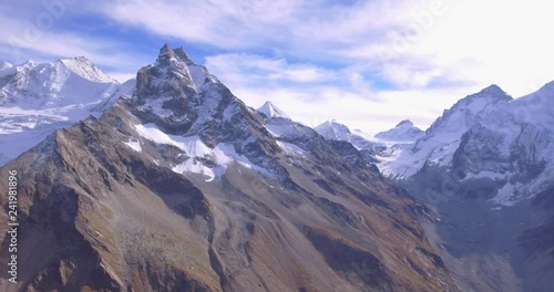 Zinal mountains - Aerial 4K photo