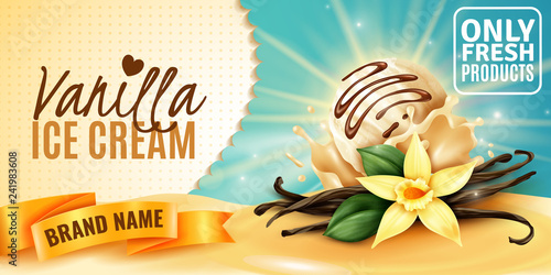 Vanilla Ice Cream Ad
