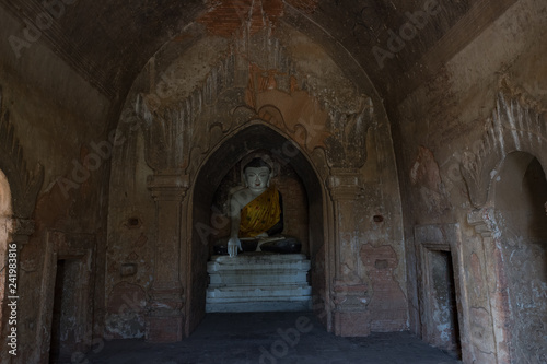 The interior of South Guni Temple,Bagan, Myanmar